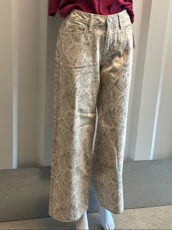 wild fable Pants - Wild Fable sz4 Neutral Snake Print Wide Leg Jeans